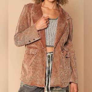 POL- Oversized Deconstructed Blazer. Small NWOT!